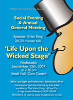 Poster for AGM and Social Evening