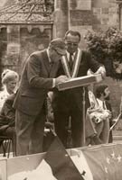 Signing the WAFTA Twinning Oath 1973